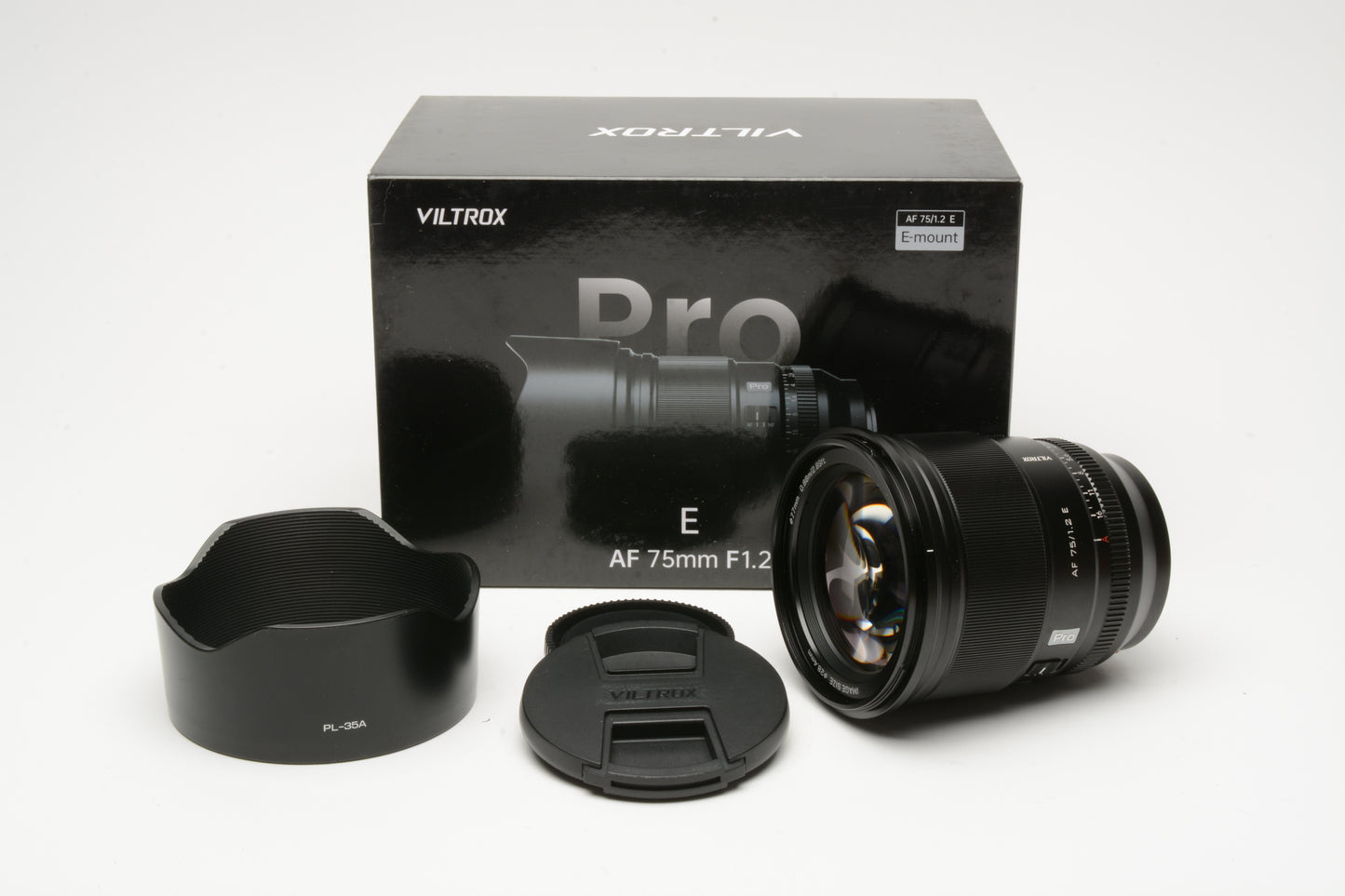 Viltrox Pro AF 75mm f1.2 lens for E Sony E-Mount, Mint-, Boxed