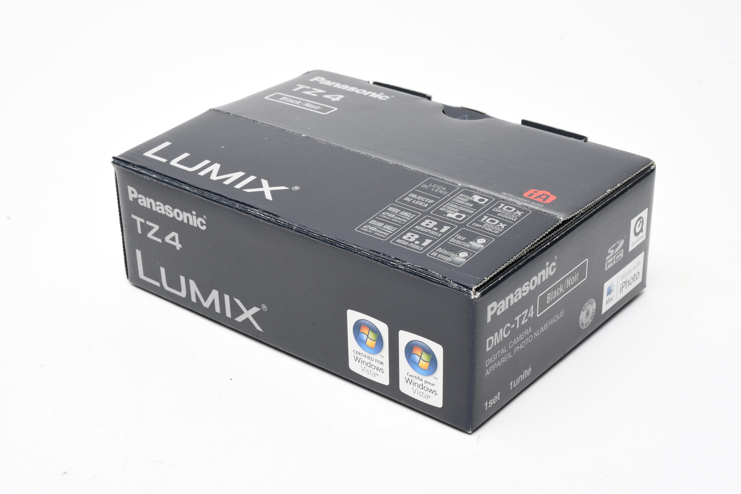 Panasonic Lumix DMC-TZ4 8.1MP Digital Point&Shoot bundle, 2batts, SD card