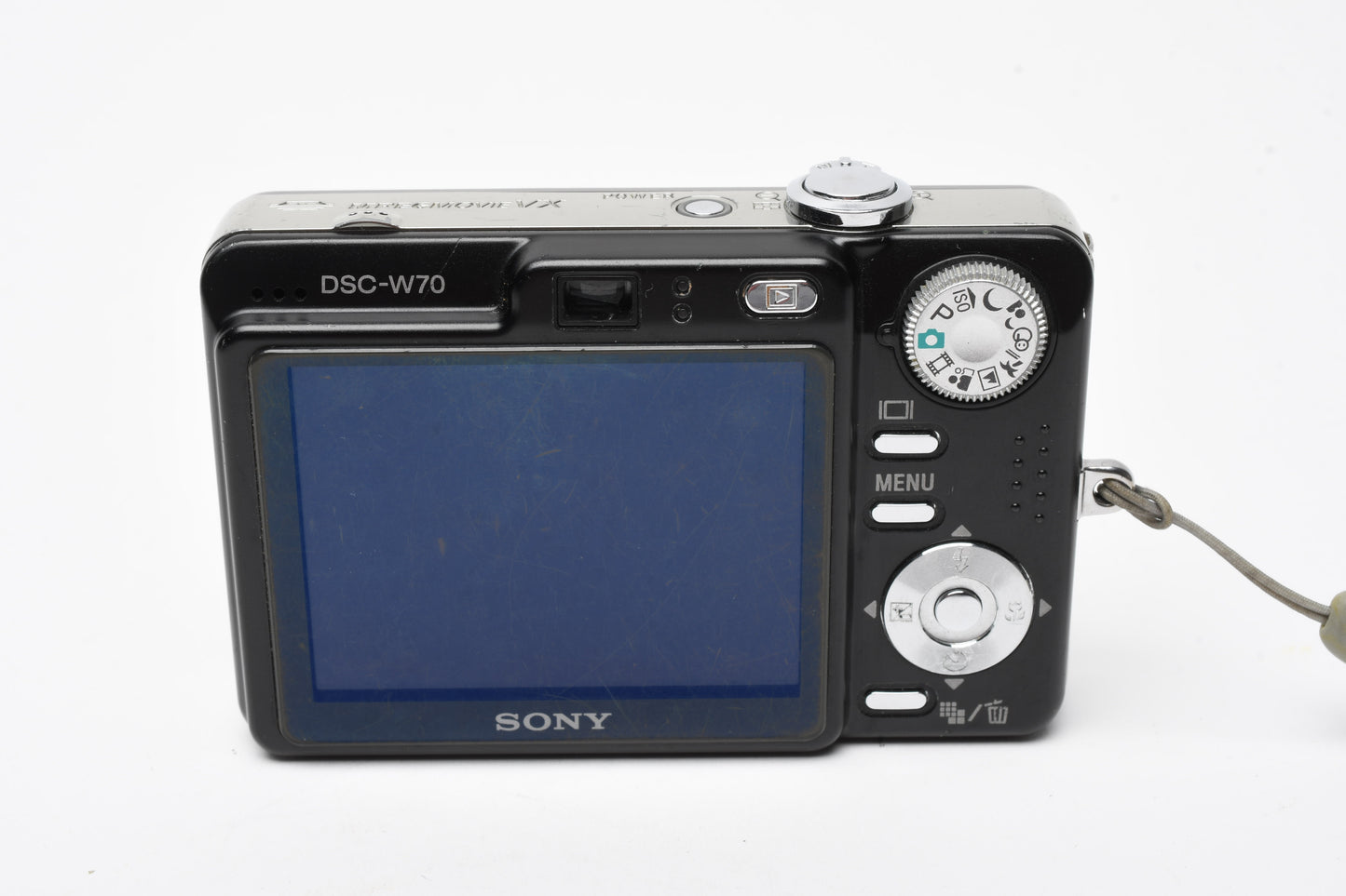Sony DSC-W70 7.2MP Digital Point&Shoot camera, case+batt+charger, Tested