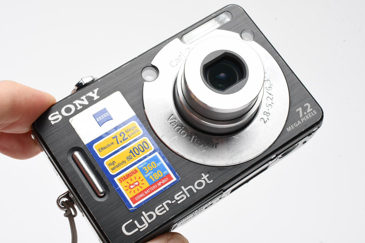 Sony DSC-W70 7.2MP Digital Point&Shoot camera, case+batt+charger, Tested