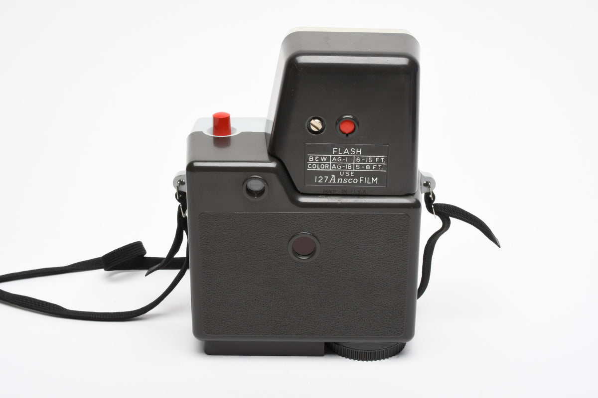 Ansco Cadet II 127 film Camera w/ flash unit, Case, Vintage!