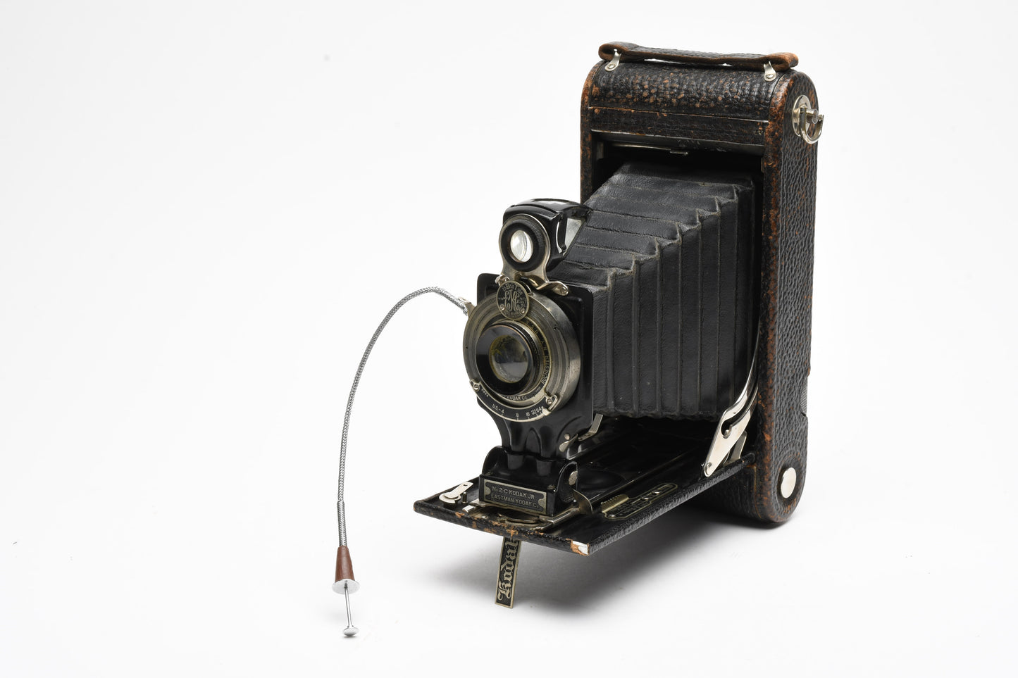 Kodak No. 2C Kodak Jr. Folding camera, Works, Nice Vintage