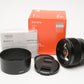 Sony FE 85mm f1.8 Prime Lens SEL85F18, Mint- Boxed, Great!