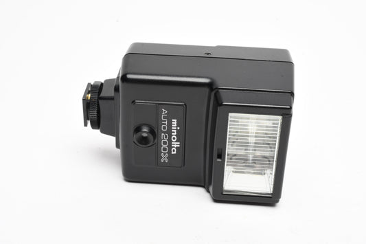 Minolta Auto 200X Auto Electroflash, case, tested, clean