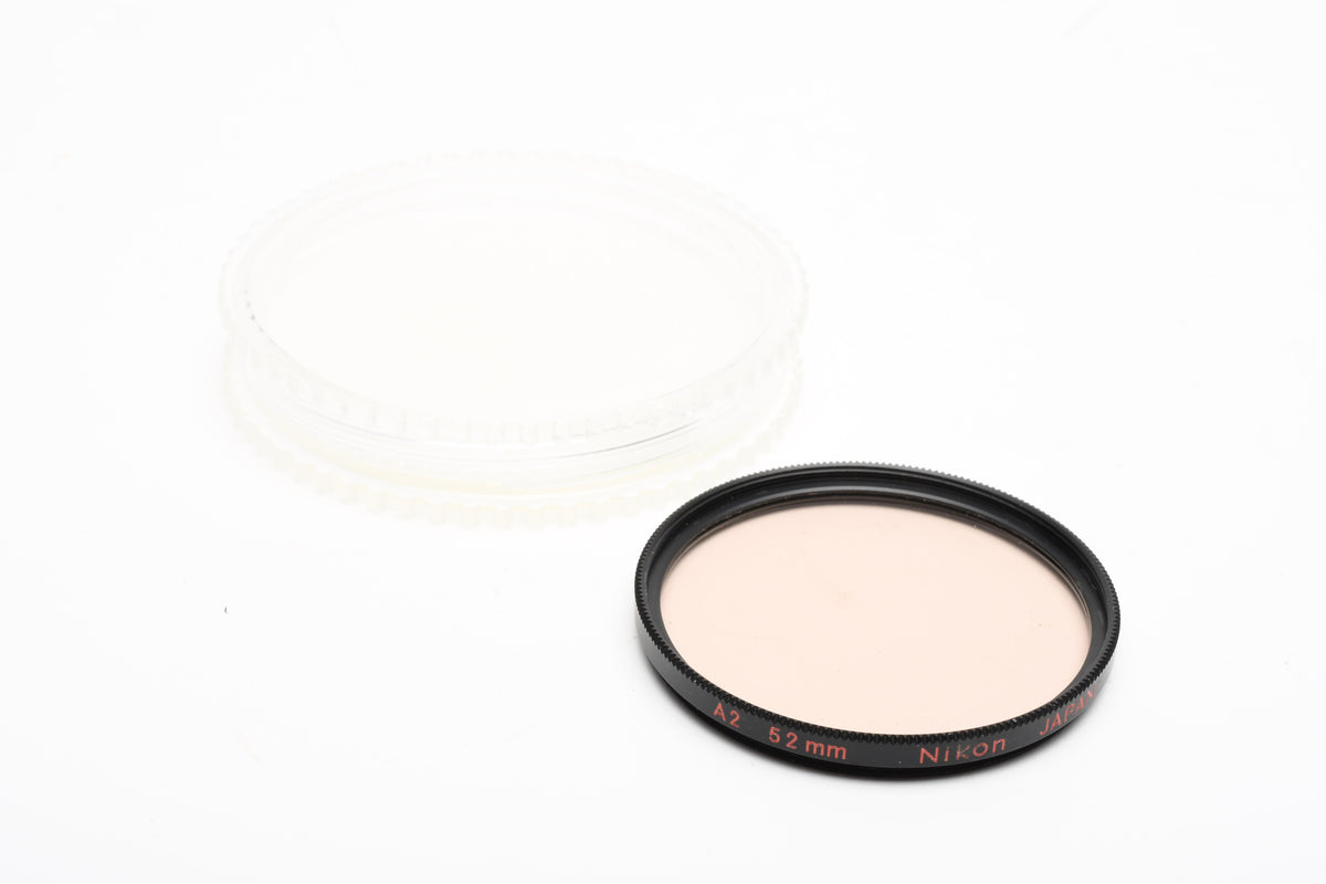 Nikon 52mm A2 warming filter in jewel case, Clean