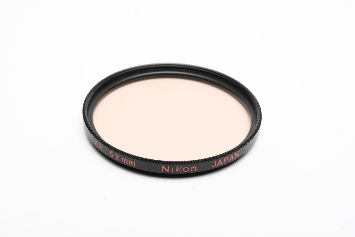 Nikon 52mm A2 warming filter in jewel case, Clean