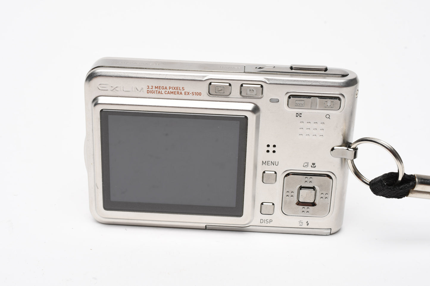 Casio Exilim EX-S100 3.2MP Digital Point&Shoot, Cradle, case, Tested