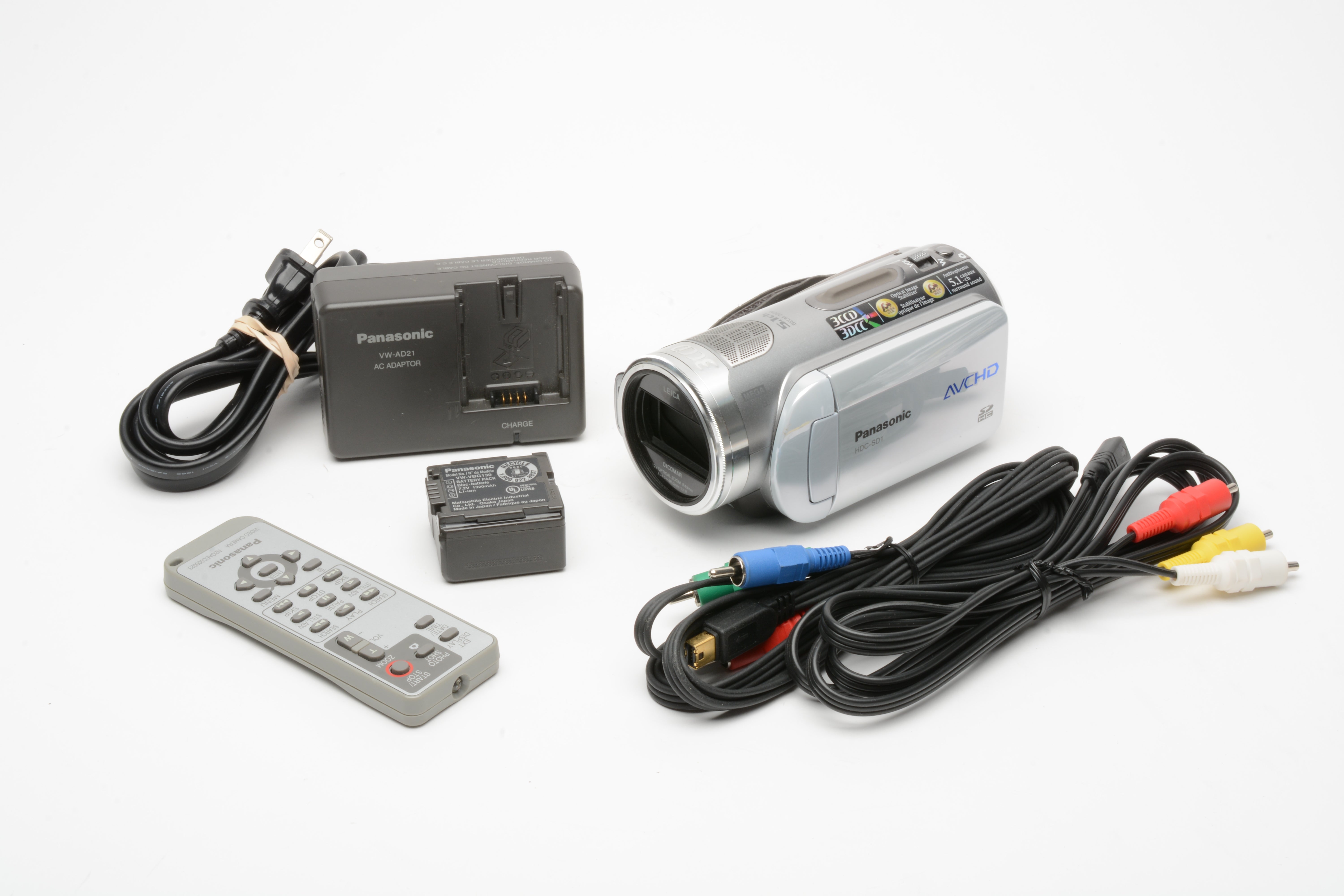 Panasonic HDC-SD1 Full HD 1080 3CCD Video Camera, remote++ Tested