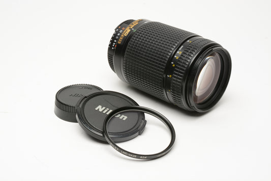 Nikon Nikkor AF 70-300mm F4-5.6D ED Zoom Lens, caps, UV, good, *read