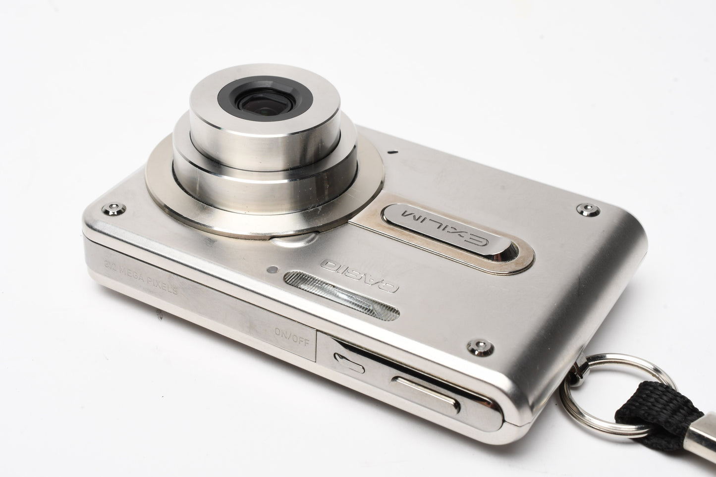 Casio Exilim EX-S100 3.2MP Digital Point&Shoot, Cradle, case, Tested