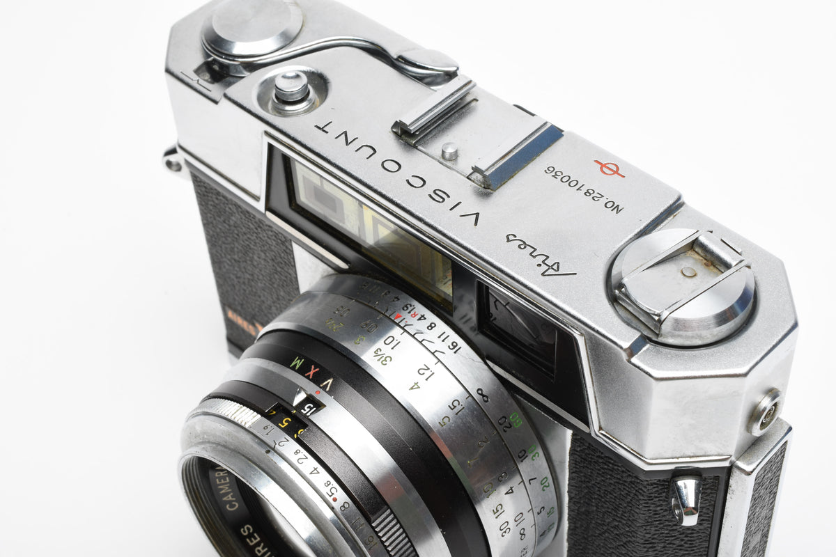 Airies Viscount 35mm rangefinder camera w/H Coral 45mm f1.9 (parts/collector), Nice!