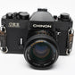 Chinon CE II Memotron 35mm SLR w/55mm f1.4, Case, Tested, Great!