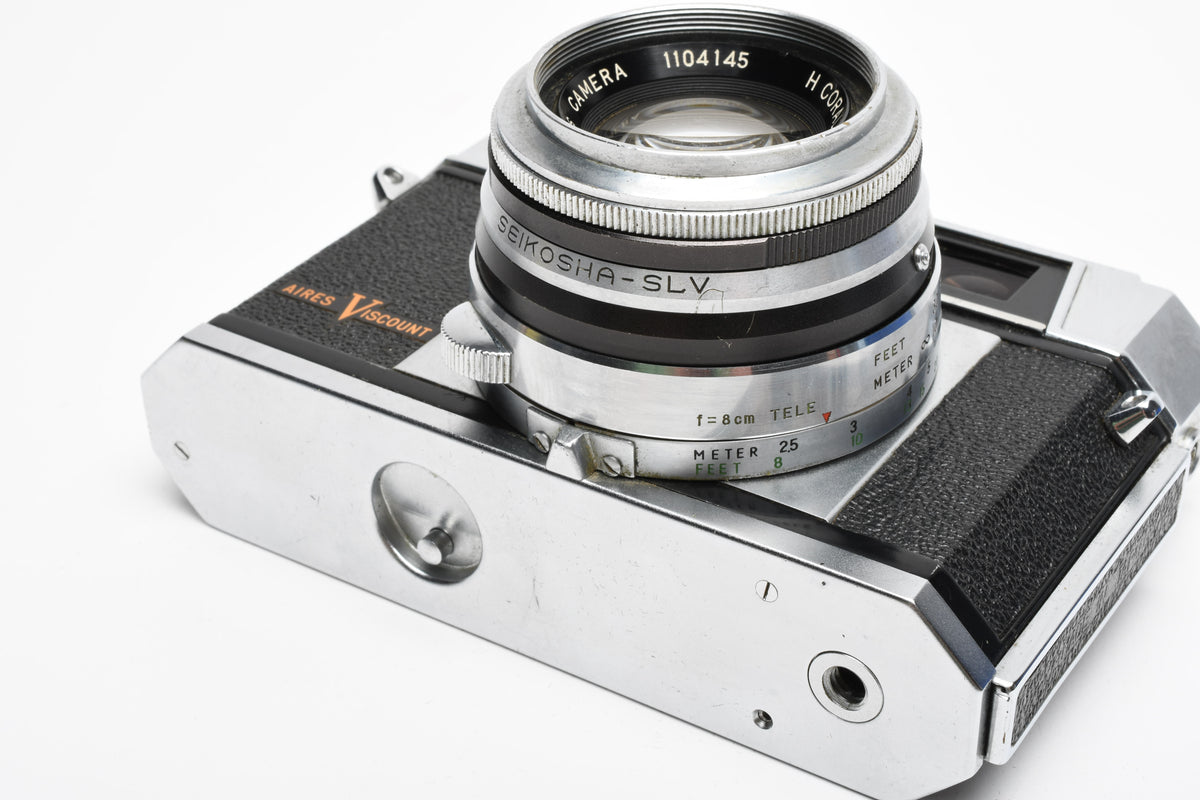 Airies Viscount 35mm rangefinder camera w/H Coral 45mm f1.9 (parts/collector), Nice!