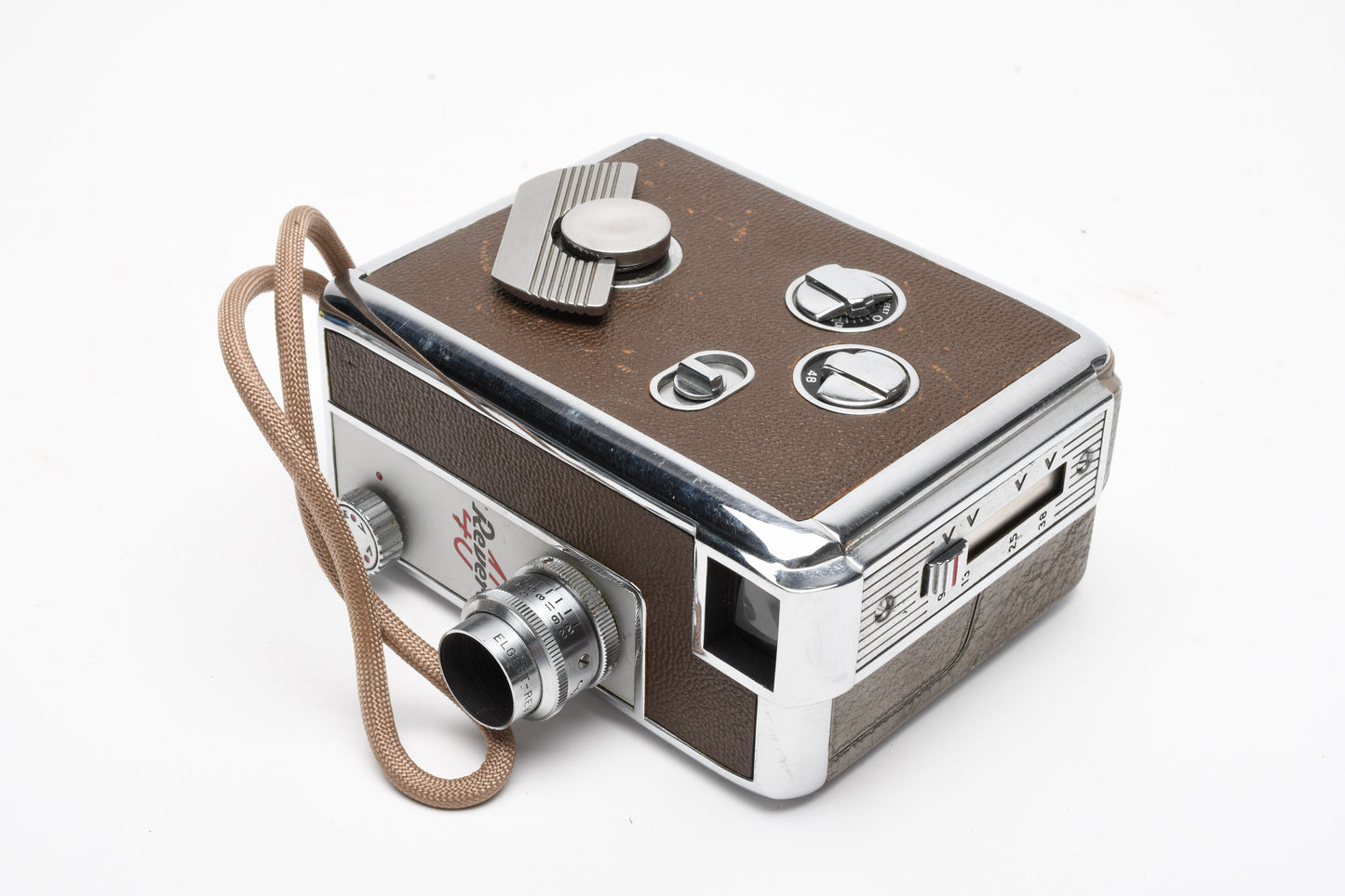 Revere 8 Model 40 Vintage 8mm Movie camera w/Elgeet 1/2" f2.5 Lens, Works!