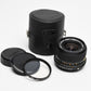 Mamiya Sekor E 28mm F2.8 Lens for ZE ZM ZE-2, Case+UV+Caps