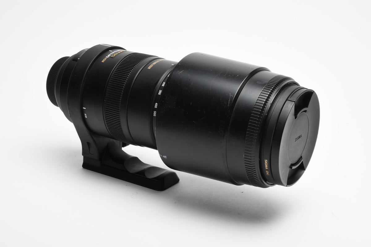 Sigma AF 150-500mm F5-6.3 APO HSM DG OS Lens For Canon, Hood, Collar, UV, Great!