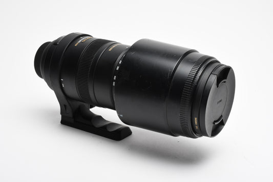 Sigma AF 150-500mm F5-6.3 APO HSM DG OS Lens For Canon, Hood, Collar, UV, Great!