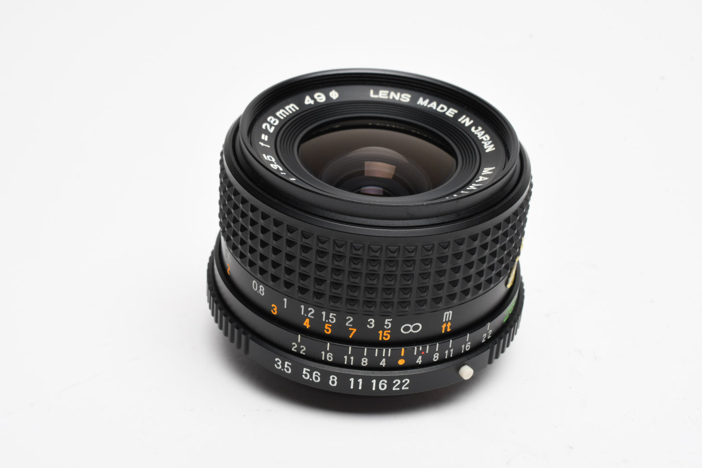 Mamiya Sekor E 28mm F2.8 Lens for ZE ZM ZE-2, Case+UV+Caps