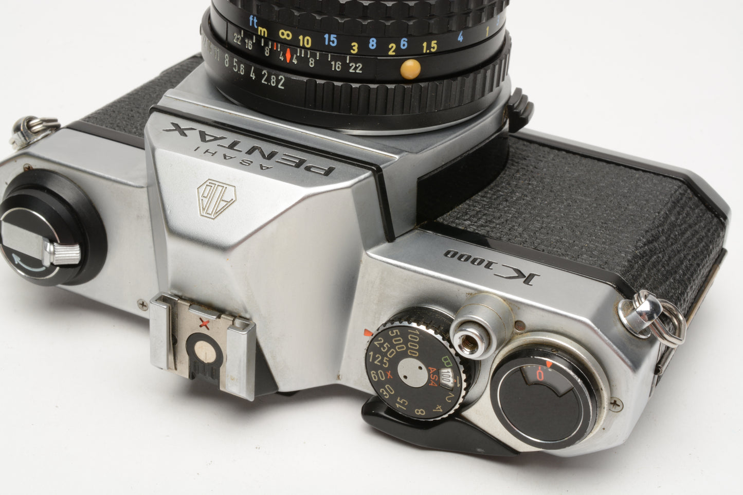 Pentax K1000 35mm SLR w/50mm f2 lens, New seals, strap, Good, Clean