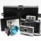Polaroid Land 250 Instant camera w/fitted case and flash reflector, Clean