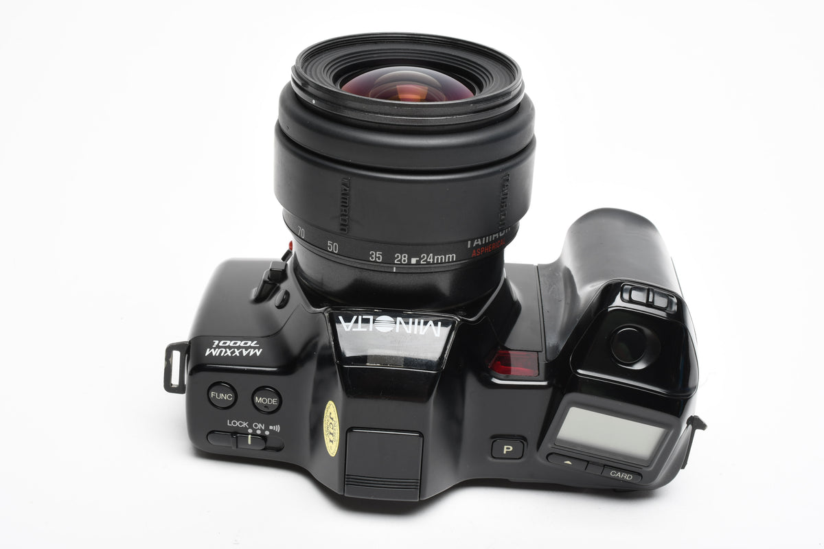 Minolta Maxxum 7000i 35mm SLR w/Tamron AF 24-70mm zoom lens, Tested, Great!