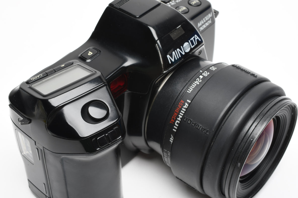 Minolta Maxxum 7000i 35mm SLR w/Tamron AF 24-70mm zoom lens, Tested, Great!