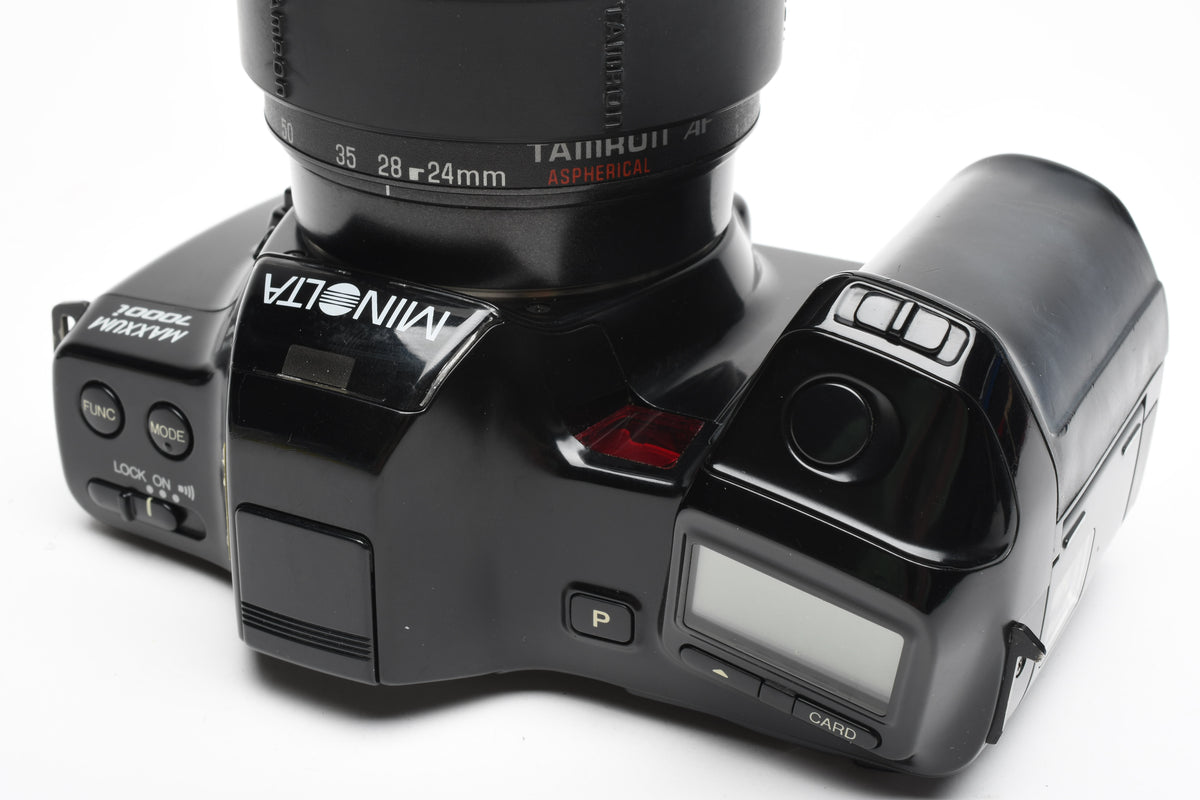 Minolta Maxxum 7000i 35mm SLR w/Tamron AF 24-70mm zoom lens, Tested, Great!