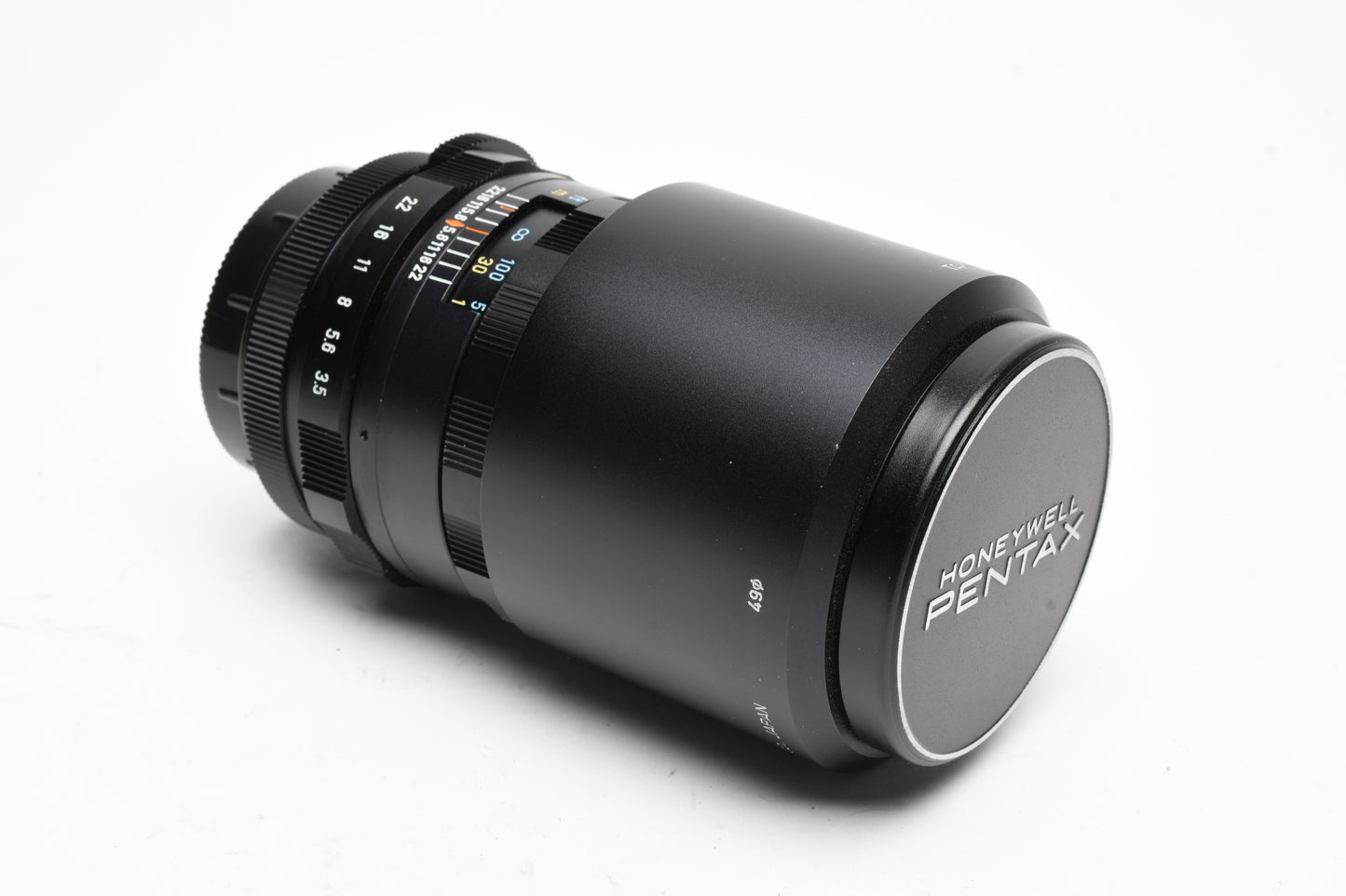 Pentax Super MC Takumar 135mm f3.5 M42 Mount lens, case, hood, caps, Mint