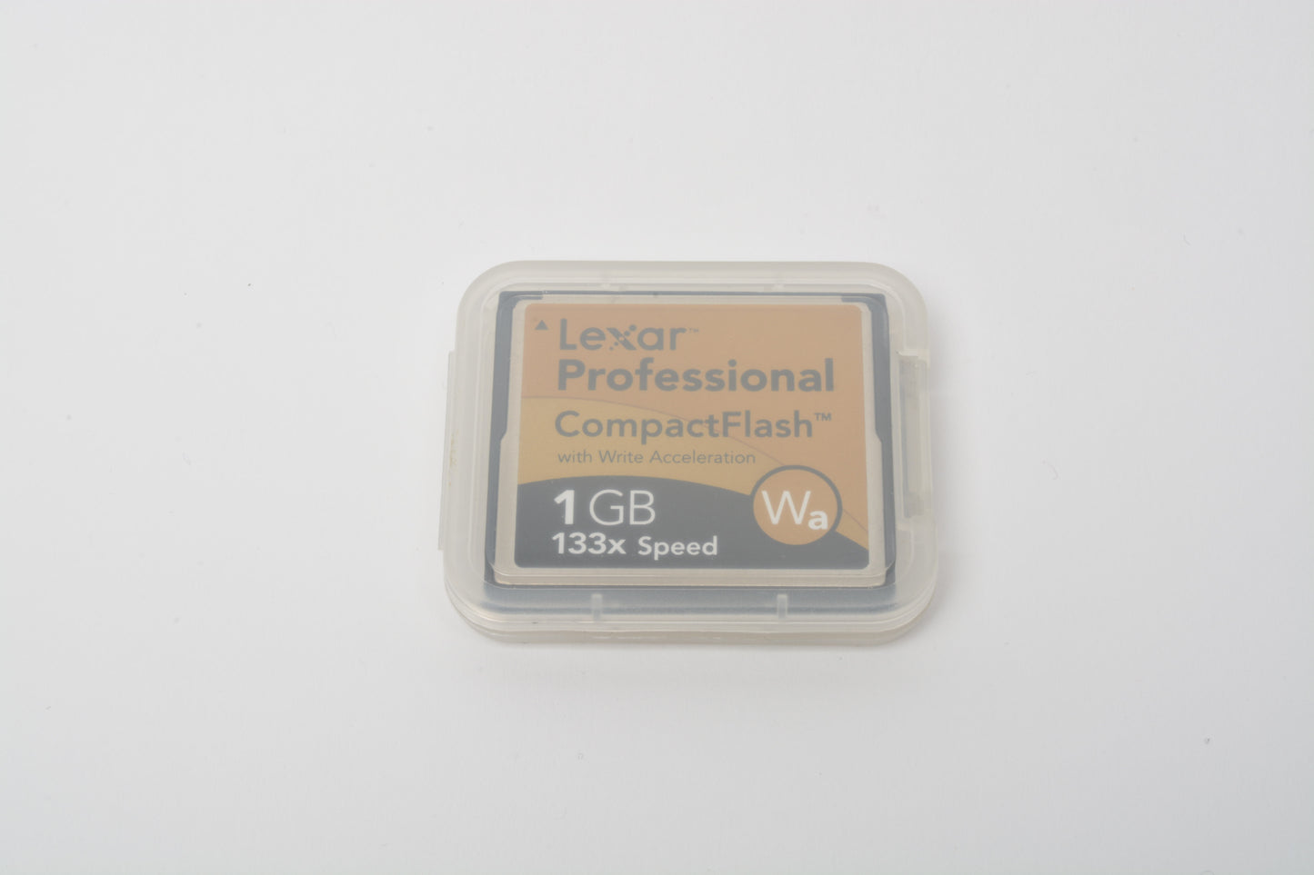 Lexar Pro 1GB CF Compact Flash Card 133x Speed w/ Wa + case