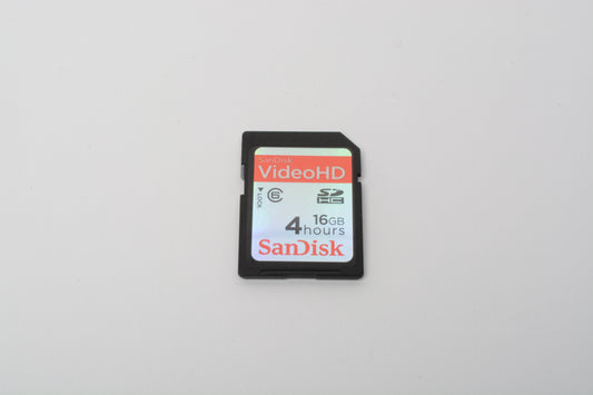 Sandisk 16GB (4 Hours) VideoHD SD Card w/ Case