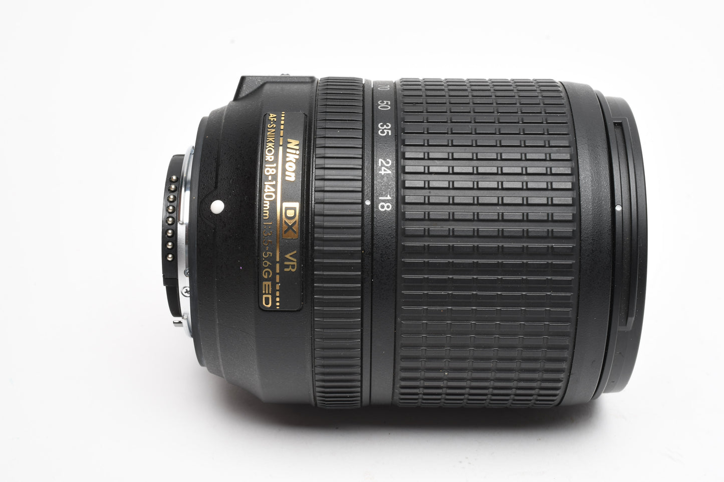 Nikon Nikkor AF-S DX 18-140mm f3.5-5.6G ED VR Lens w/Caps, Mint-