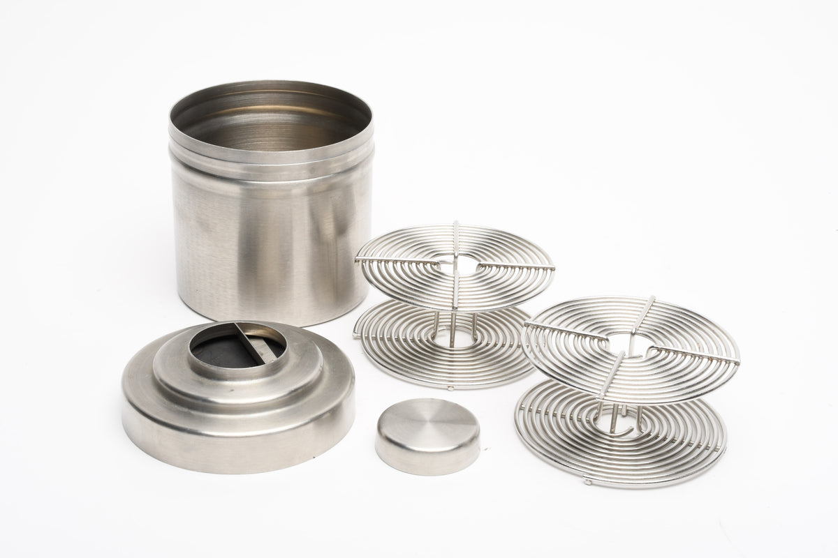 Nikor Stainless steel 120 developing tank w/2X 35mm Stainless steel reels, Clean