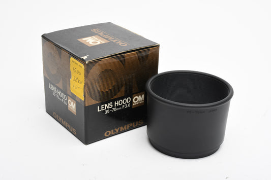 Olympus 35-70mm f3.6 lens hood, New in Box