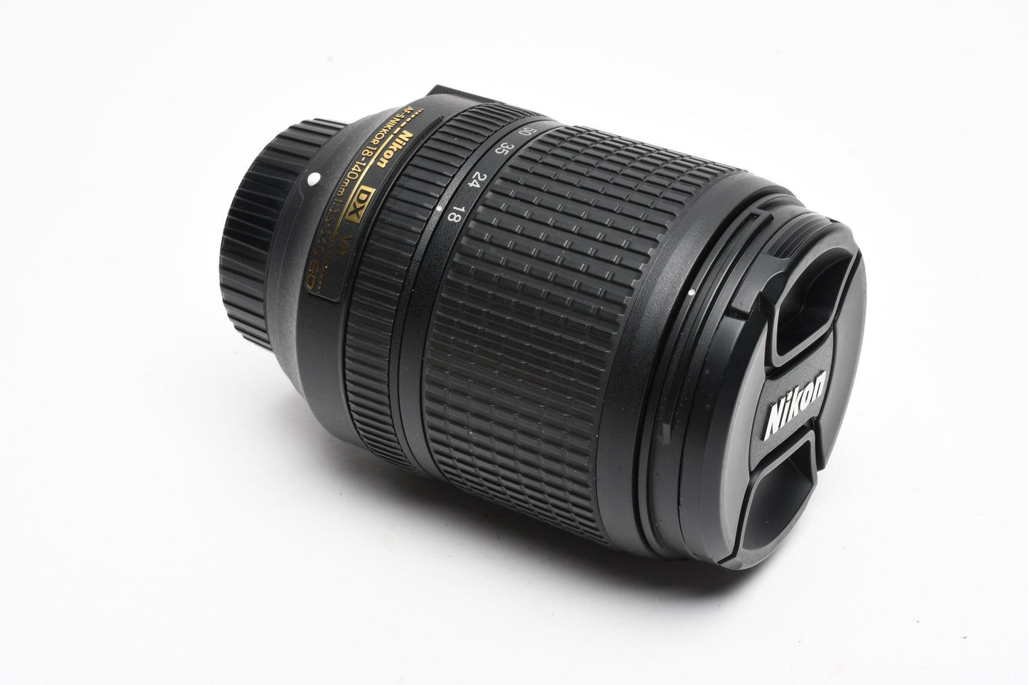Nikon Nikkor AF-S DX 18-140mm f3.5-5.6G ED VR Lens w/Caps, Mint-