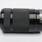 Sony 55-210mm f4.5-6.3 OSS zoom lens (Black) w/Lens caps