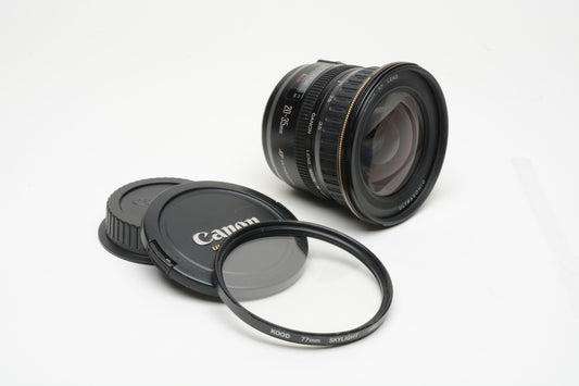 Canon EF 20-35mm f/3.5-4.5 Zoom Lens w/ UV Filter, Caps