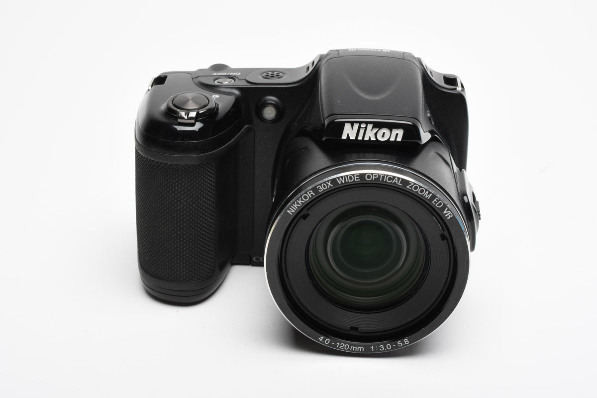 Nikon Coolpix L820 16MP Digital Point&Shoot 30X zoom w/Strap, Cap, Great!