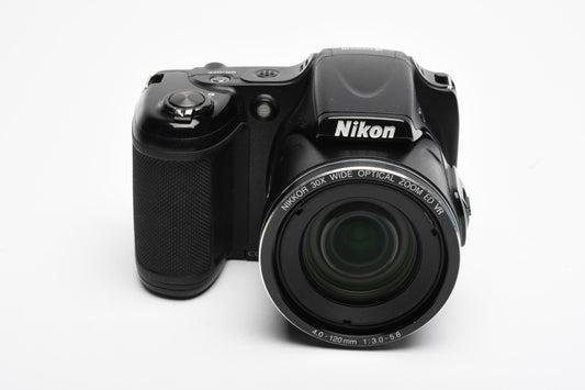 Nikon Coolpix L820 16MP Digital Point&Shoot 30X zoom w/Strap, Cap, Great!