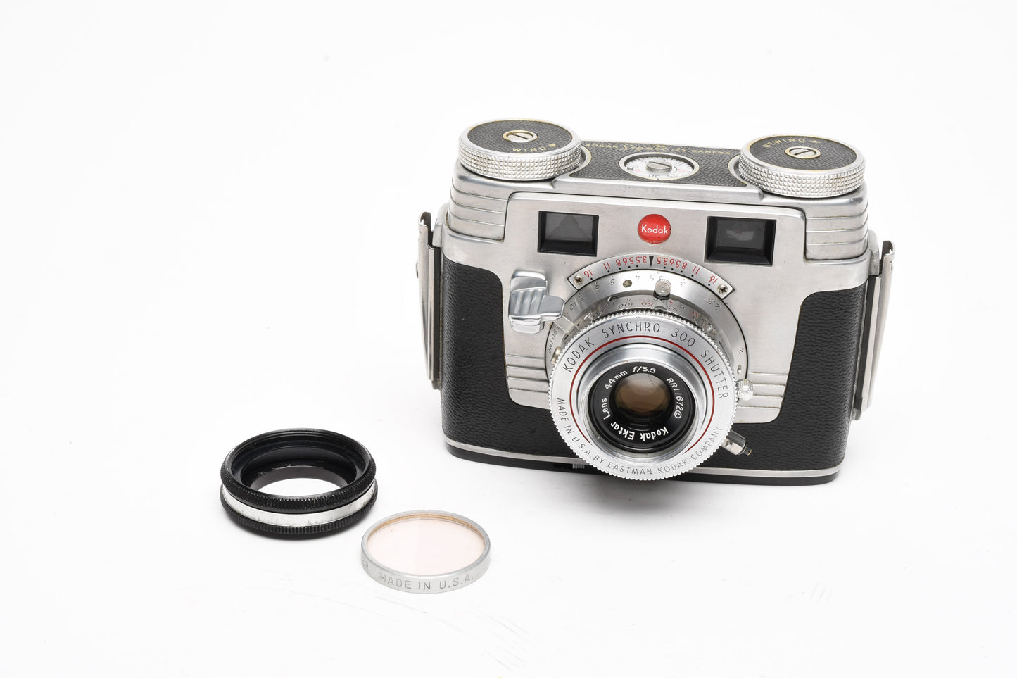 Kodak Signet 35 Rangefinder w/Ektar 44mm f3.5 lens, vintage camera, Nice!
