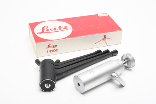 Leica Leitz 14100 Table tripod w/ 14168 ball head combo, Very clean, Box