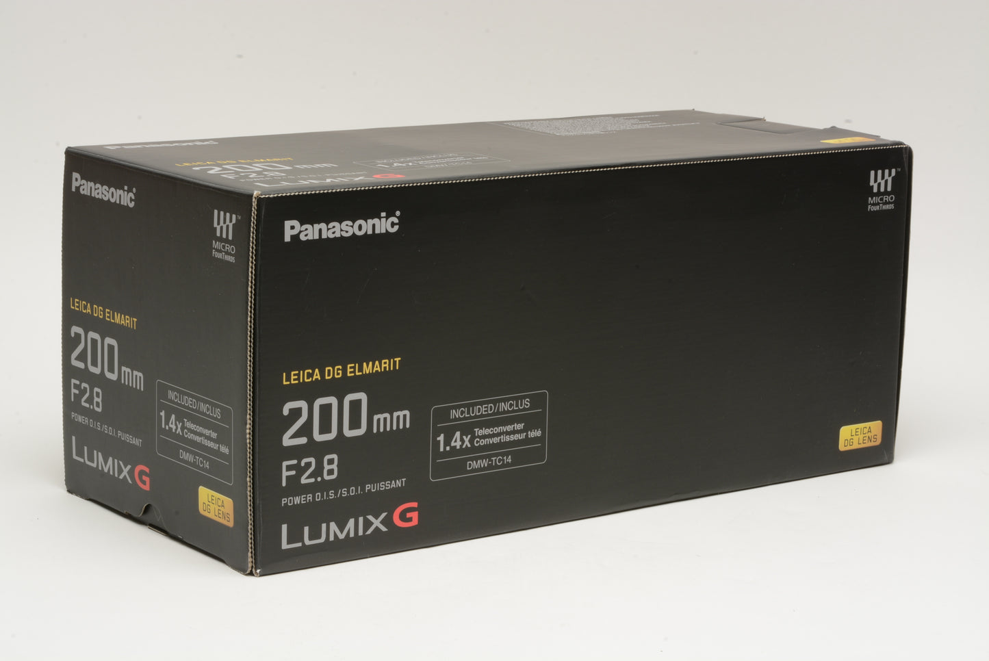 Panasonic Lumix Leica DG Elmarit 200mm f2.8 Power OIS w/1.4X Converter Mint Boxed USA