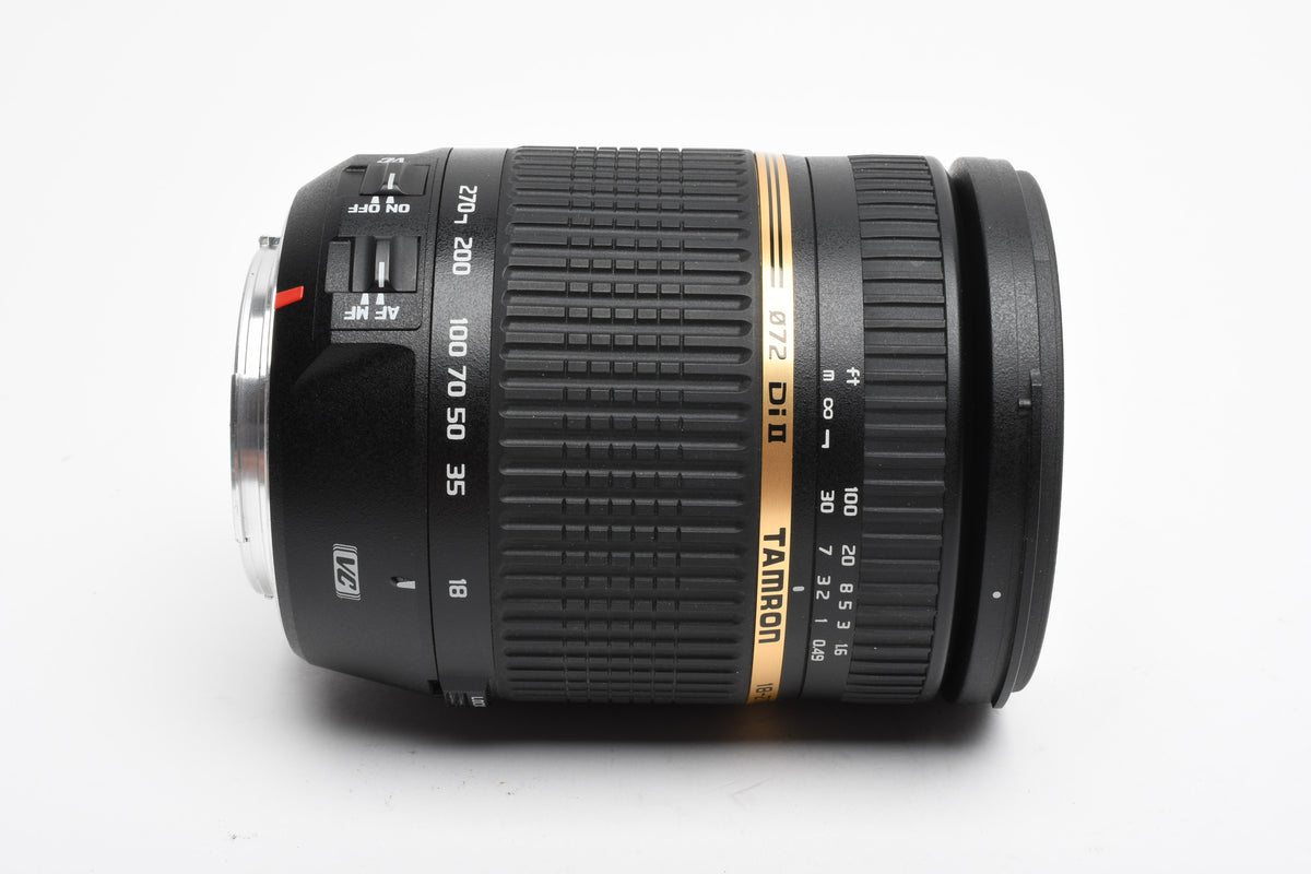 Tamron AF 18-270mm f3.5-6.3 Di II B003 Lens for Canon EF EOS w/hood, caps, UV
