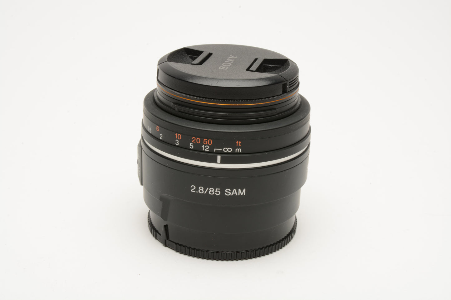 Sony 85mm f2.8 SAM SAL85F28 lens, UV, Mint- Boxed (A-Mount)