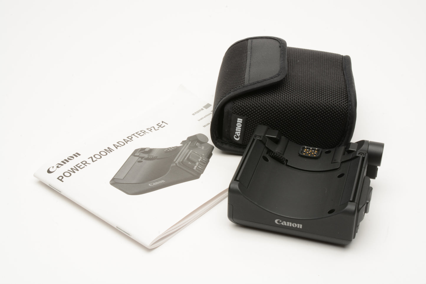Canon PZ-E1 Power Zoom Adapter w/case, cover, manual Mint-