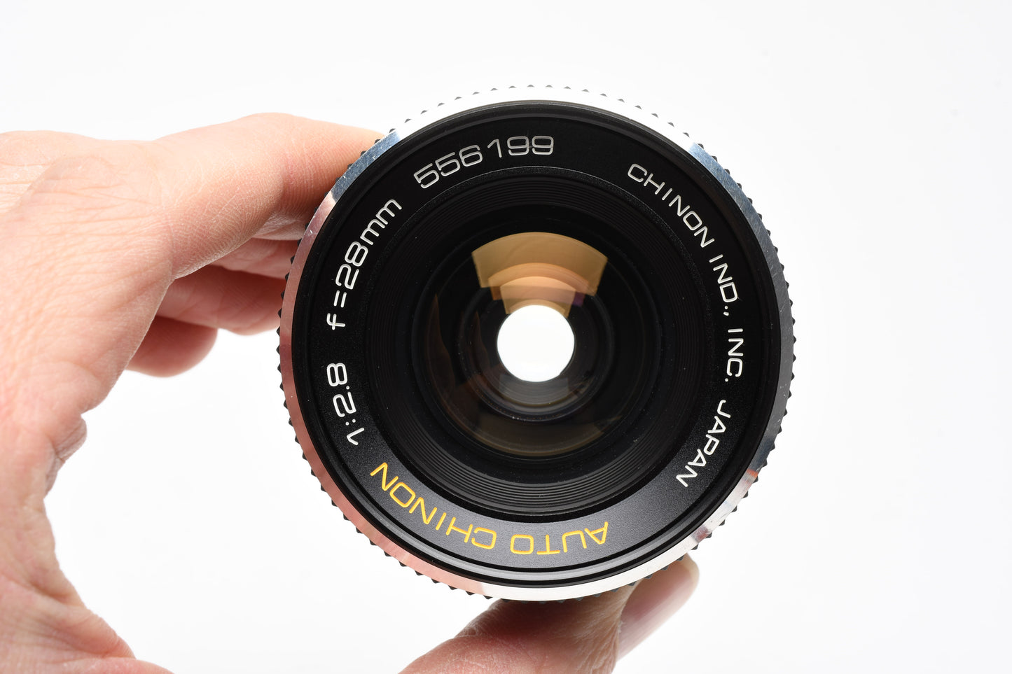 Chinon 28mm f2.8 M42 Mount prime lens, Great! w/Case, caps, 1A filter