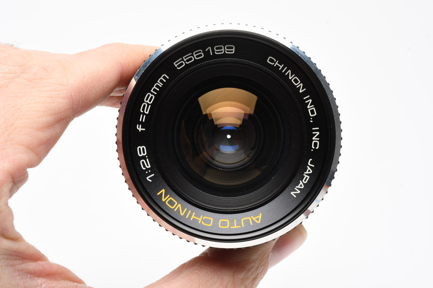 Chinon 28mm f2.8 M42 Mount prime lens, Great! w/Case, caps, 1A filter