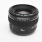 Canon EF 50mm f1.4 USM Lens, Caps, Great prime lens, Mint-
