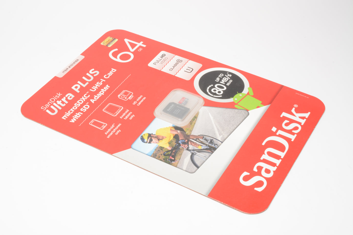 Sandisk Ultra Plus 64GB Micro SDXC UHS-I Memory Card w/Adapter 80MB/s speed