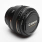 Canon EF 50mm f1.4 USM Lens, Caps, Great prime lens, Mint-