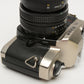 Nikon FM-10 35mm SLR w/35-70mm f3.5-4.8 zoom lens, cap+strap+pola, Great!